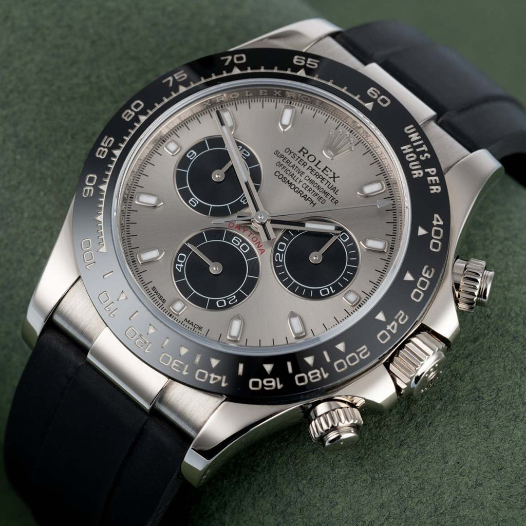 Daytona, cadran en acier or blanc, bracelet Oysterflex 116519ln-0027