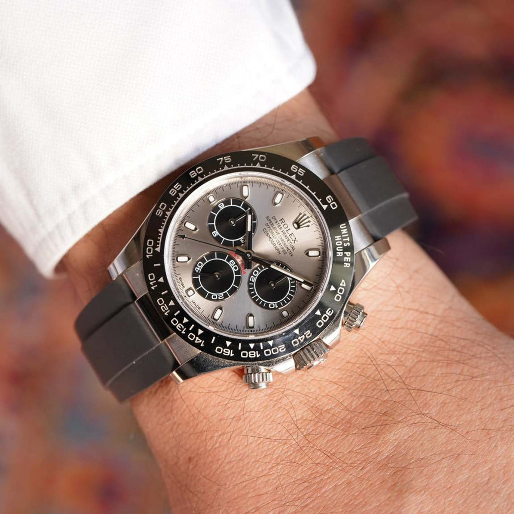 Daytona, cadran en acier or blanc, bracelet Oysterflex 116519ln-0027