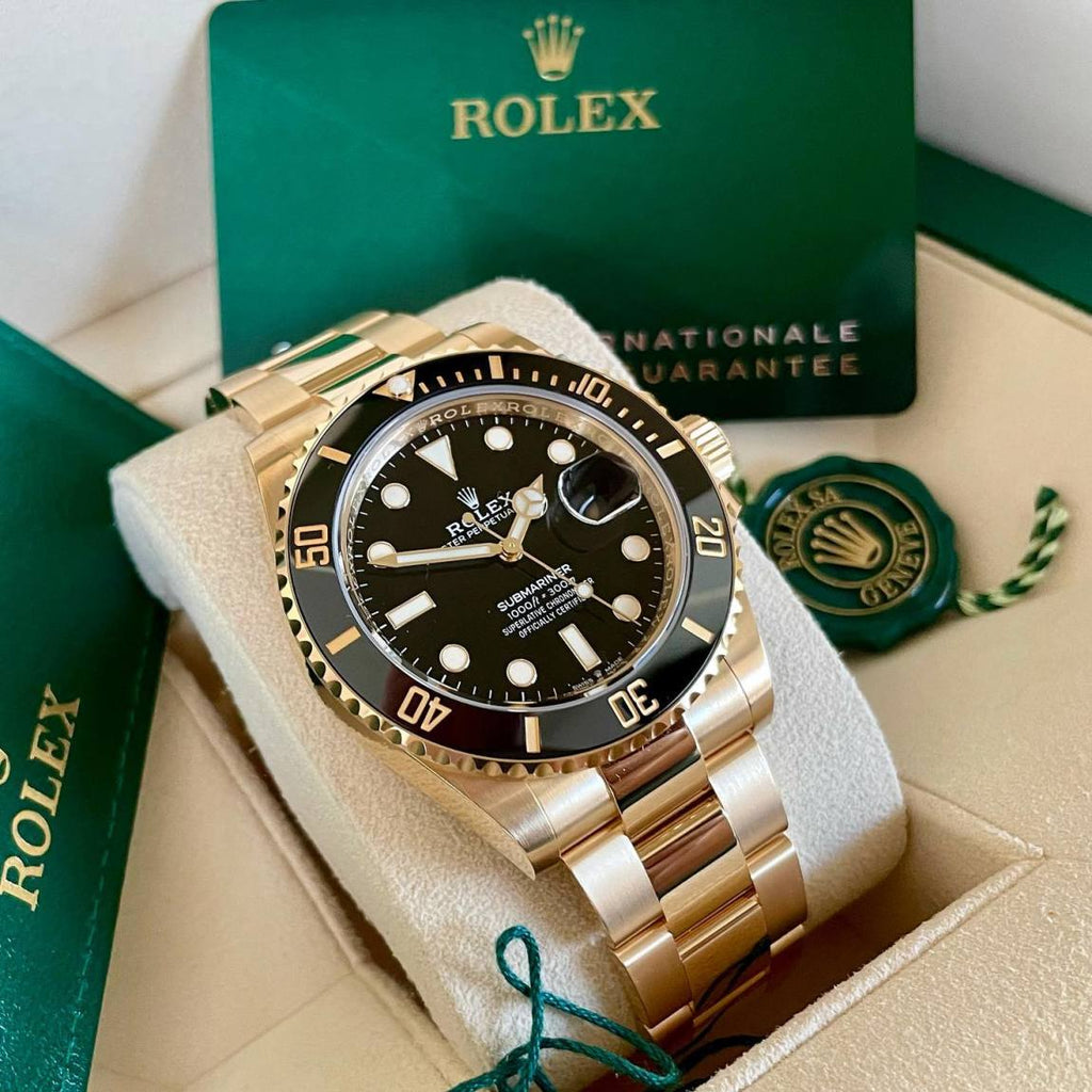 Perpetual Submariner Date 41 mm Cadran bleu Or jaune 126618LB