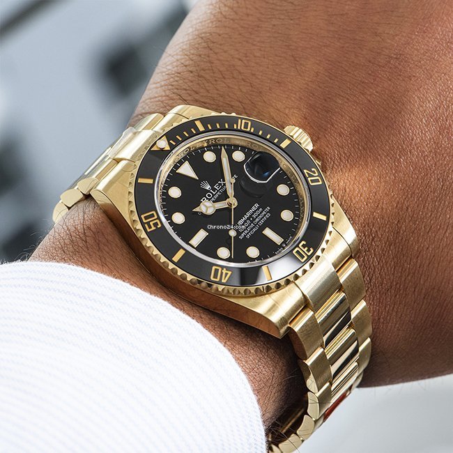 Perpetual Submariner Date 41 mm Cadran bleu Or jaune 126618LB